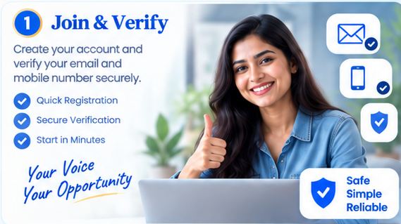 Step 1: join the AI Voice program and verify your account